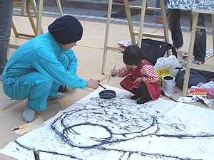 父娘の共同作業
